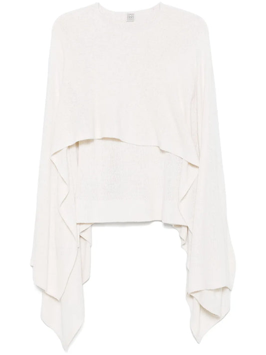 Bouclé Cape Sweater