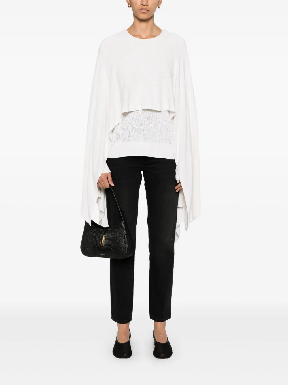 Bouclé Cape Sweater