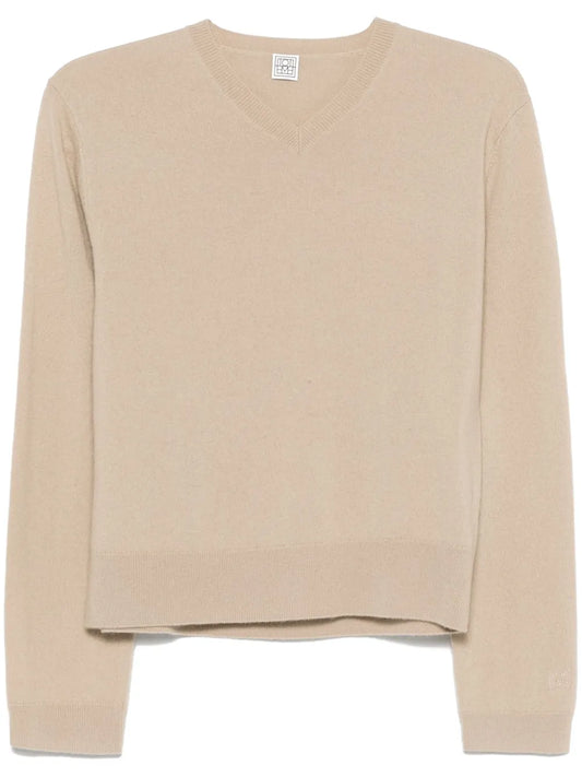 V-Neck Knit Sweater