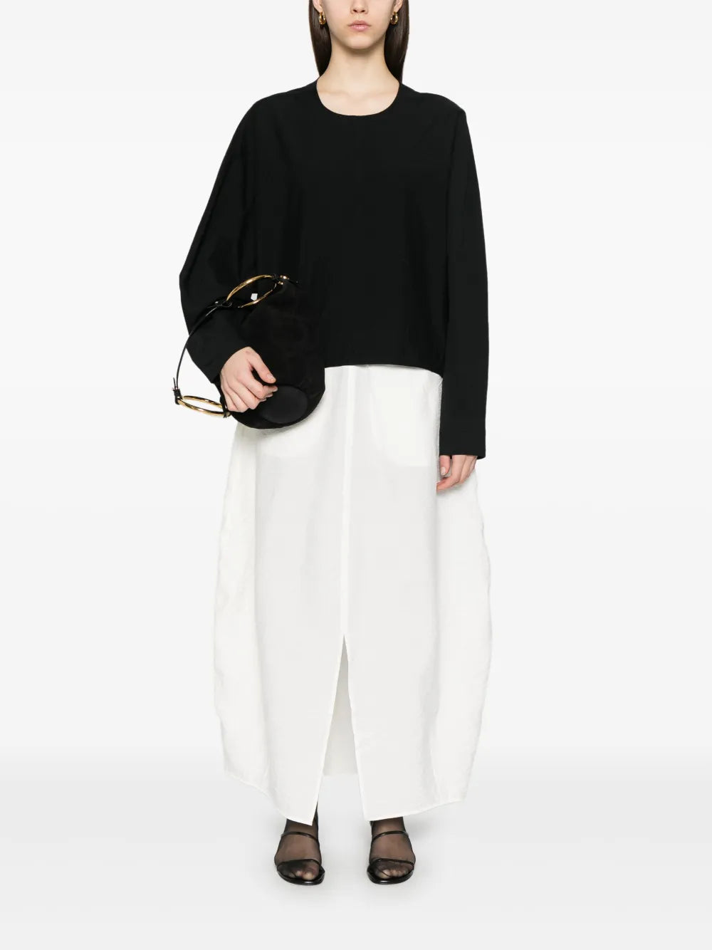 Batwing-Sleeve Blouse