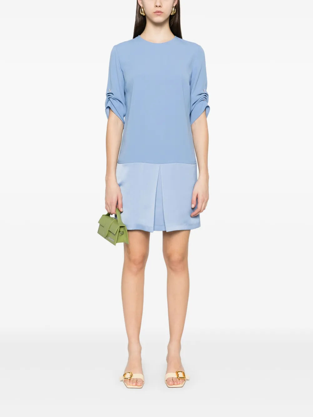 Crepe Mini Skirt