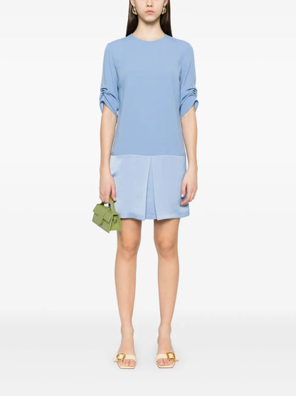 Crepe Mini Skirt