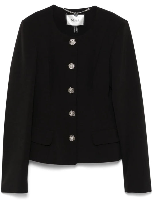 Flower-Button Jacket