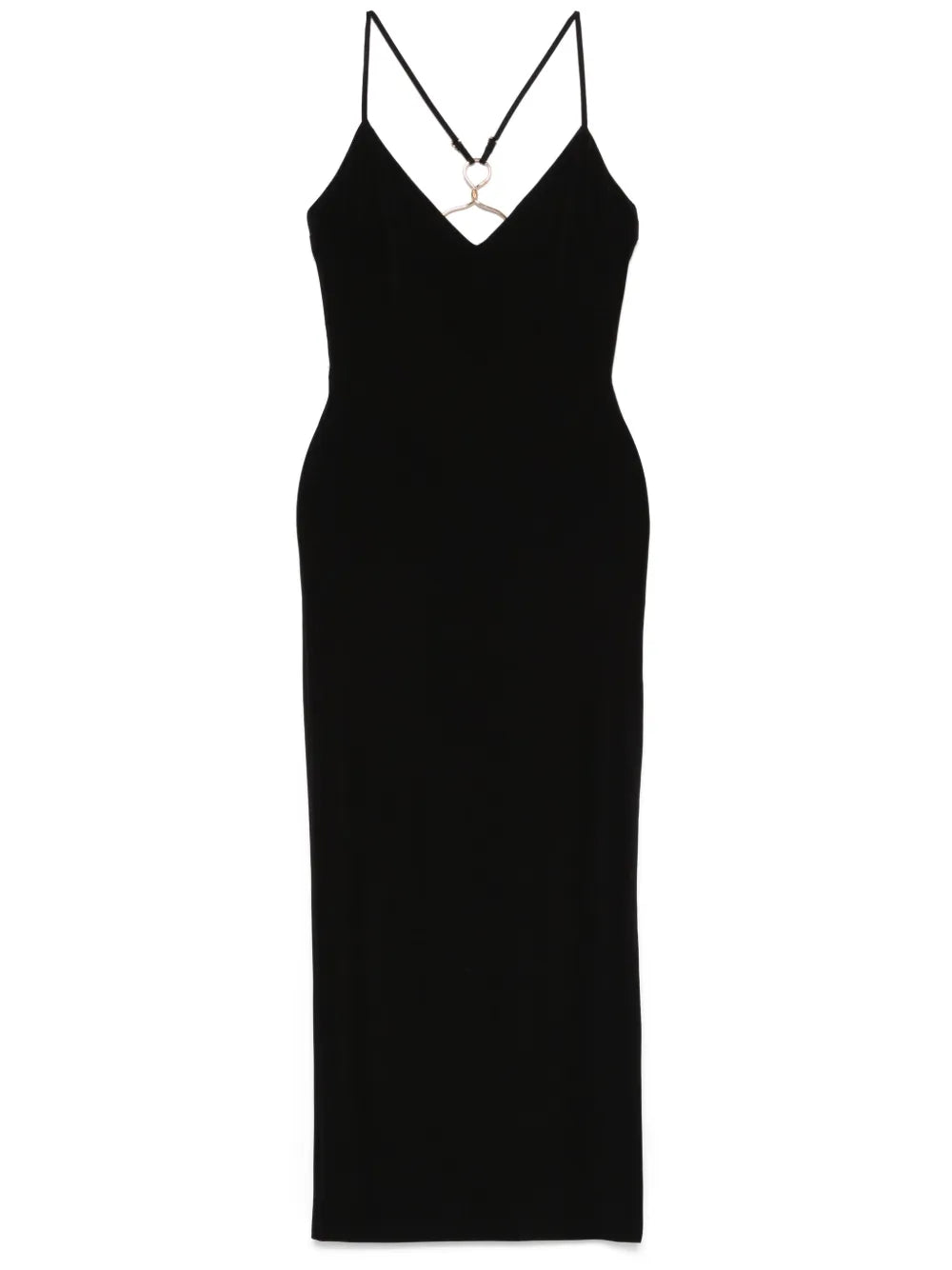 Hardware-Detailed Midi Dress