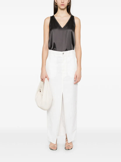 Chino Maxi Skirt
