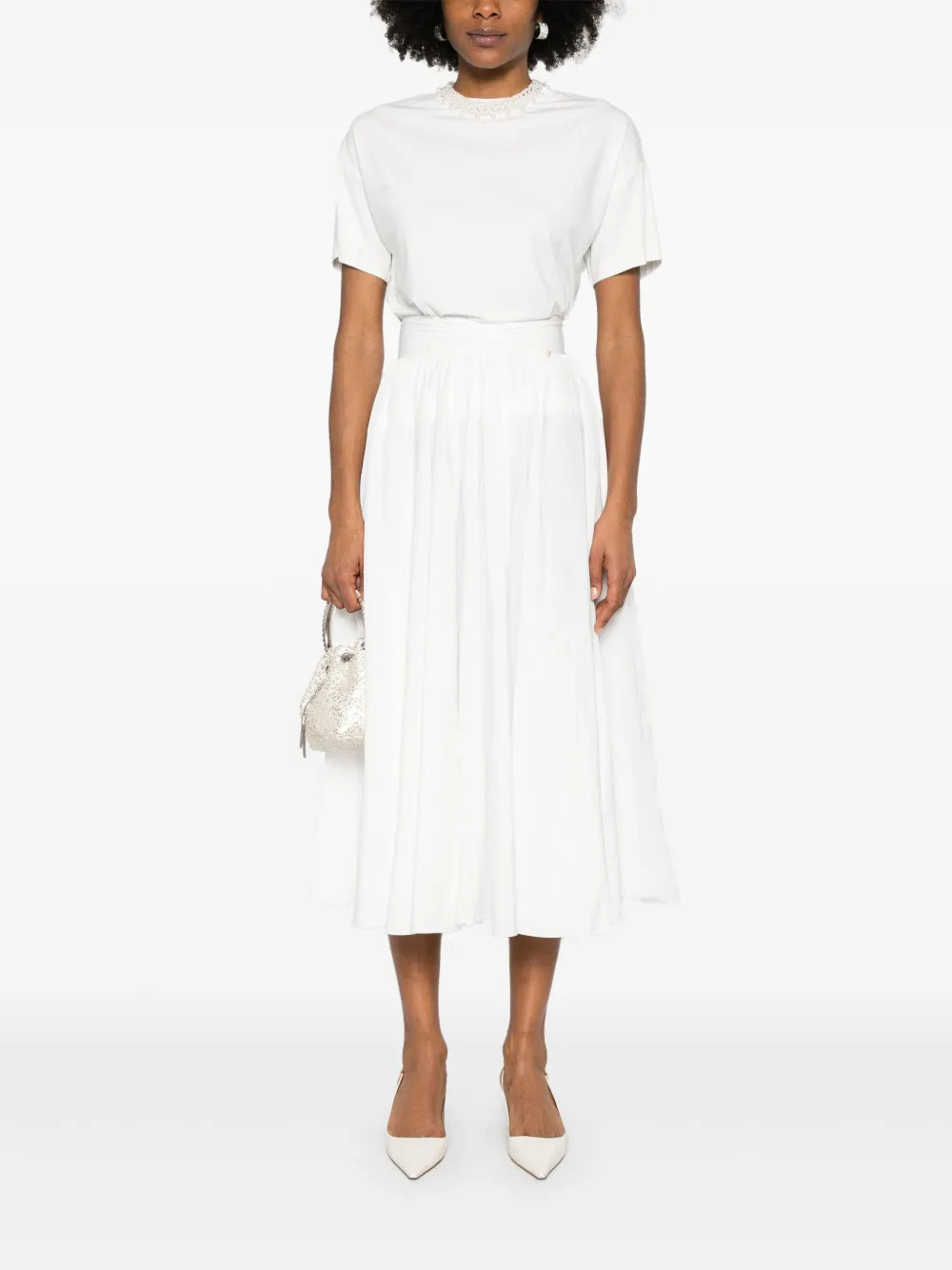 Flared Midi Skirt