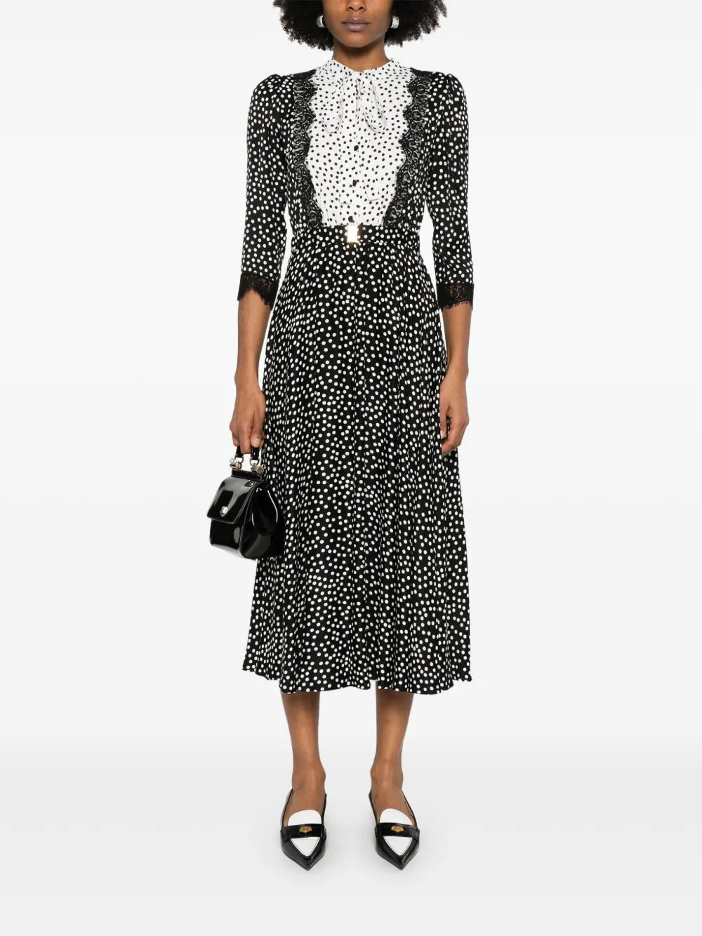 Polka Dot-Print Maxi Dress