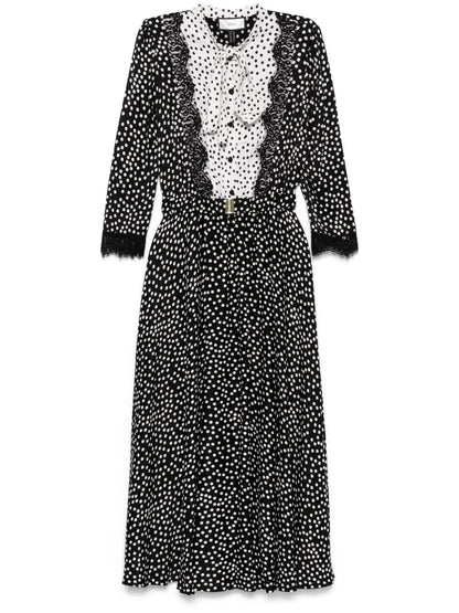 Polka Dot-Print Maxi Dress