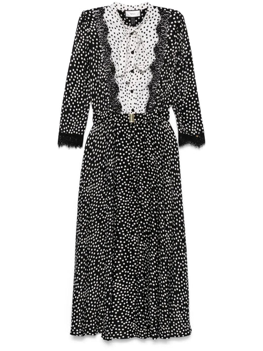 Polka Dot-Print Maxi Dress