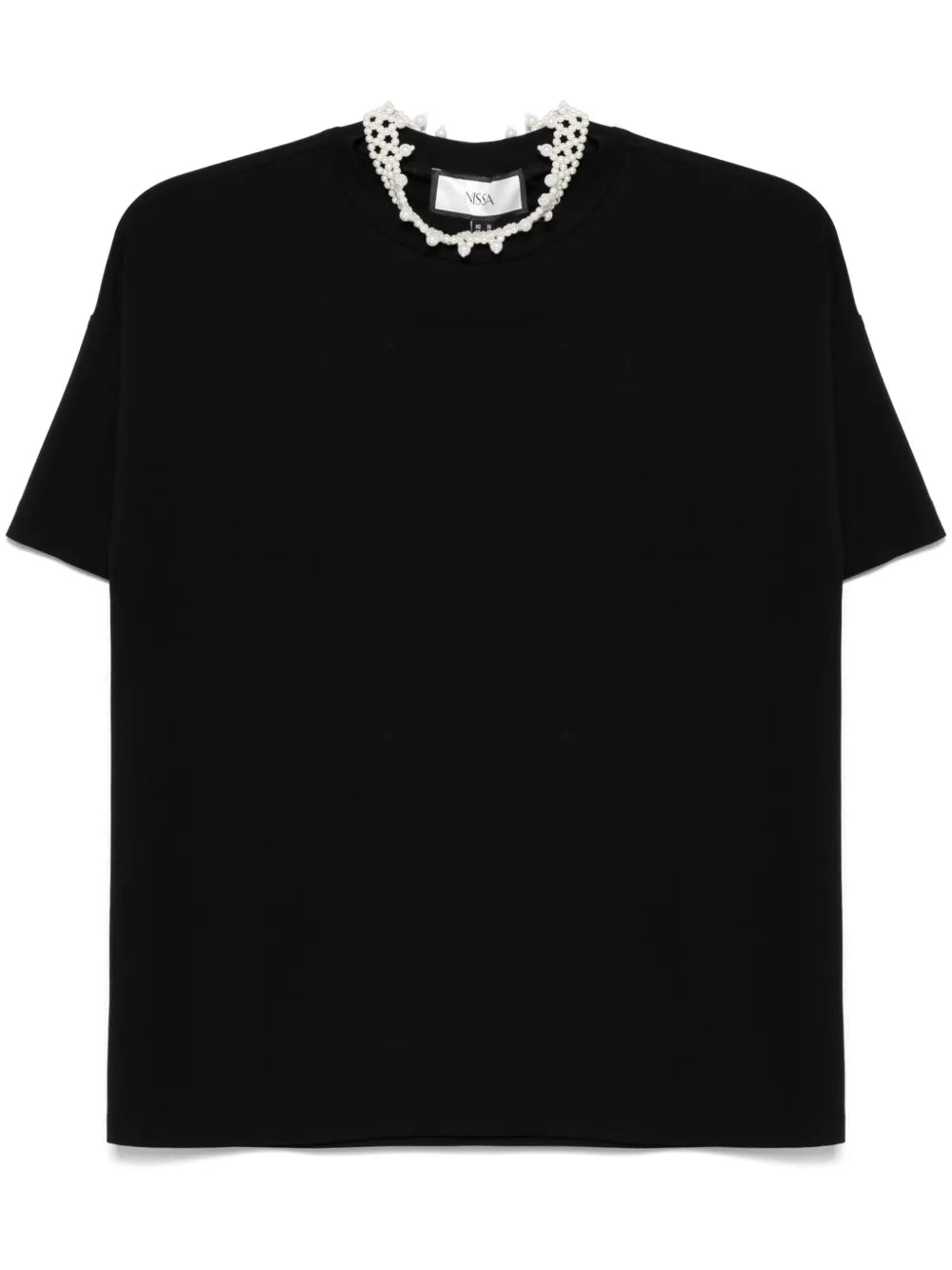 Detachable Faux-Pearl T-Shirt