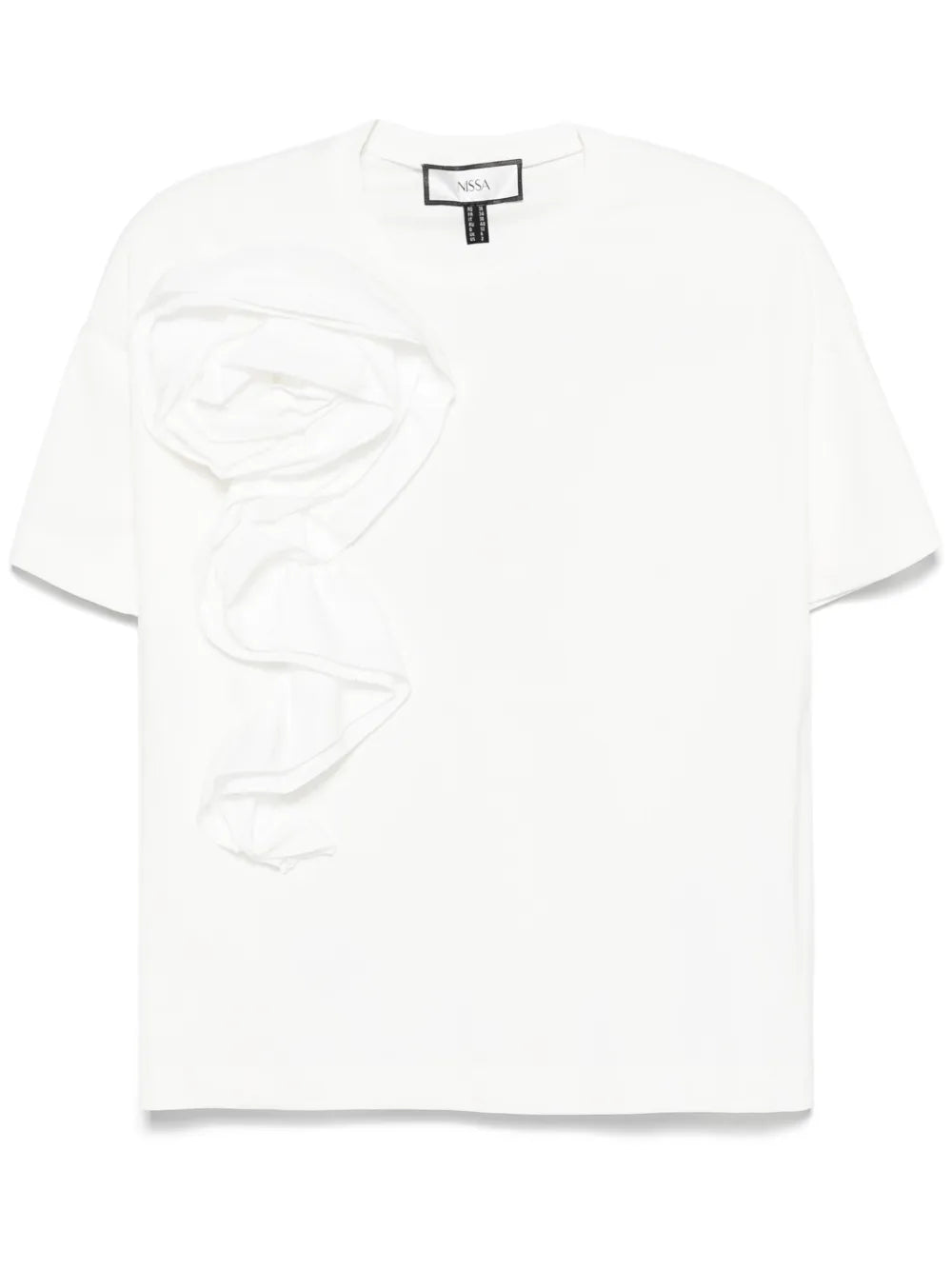 Floral-Appliqué T-Shirt
