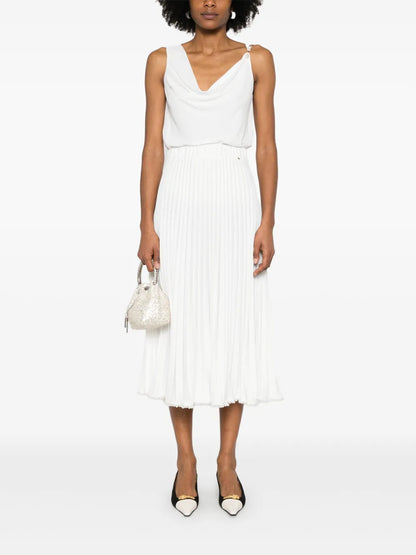 Pleated Midi Skirt