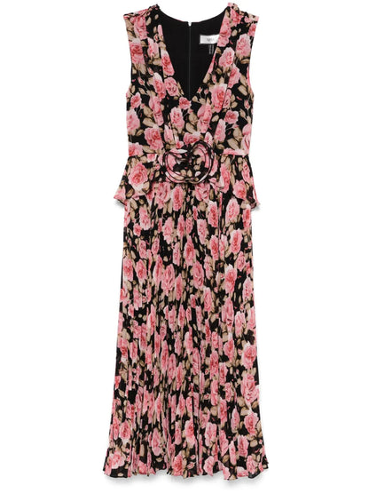 Floral-Print Midi Dress