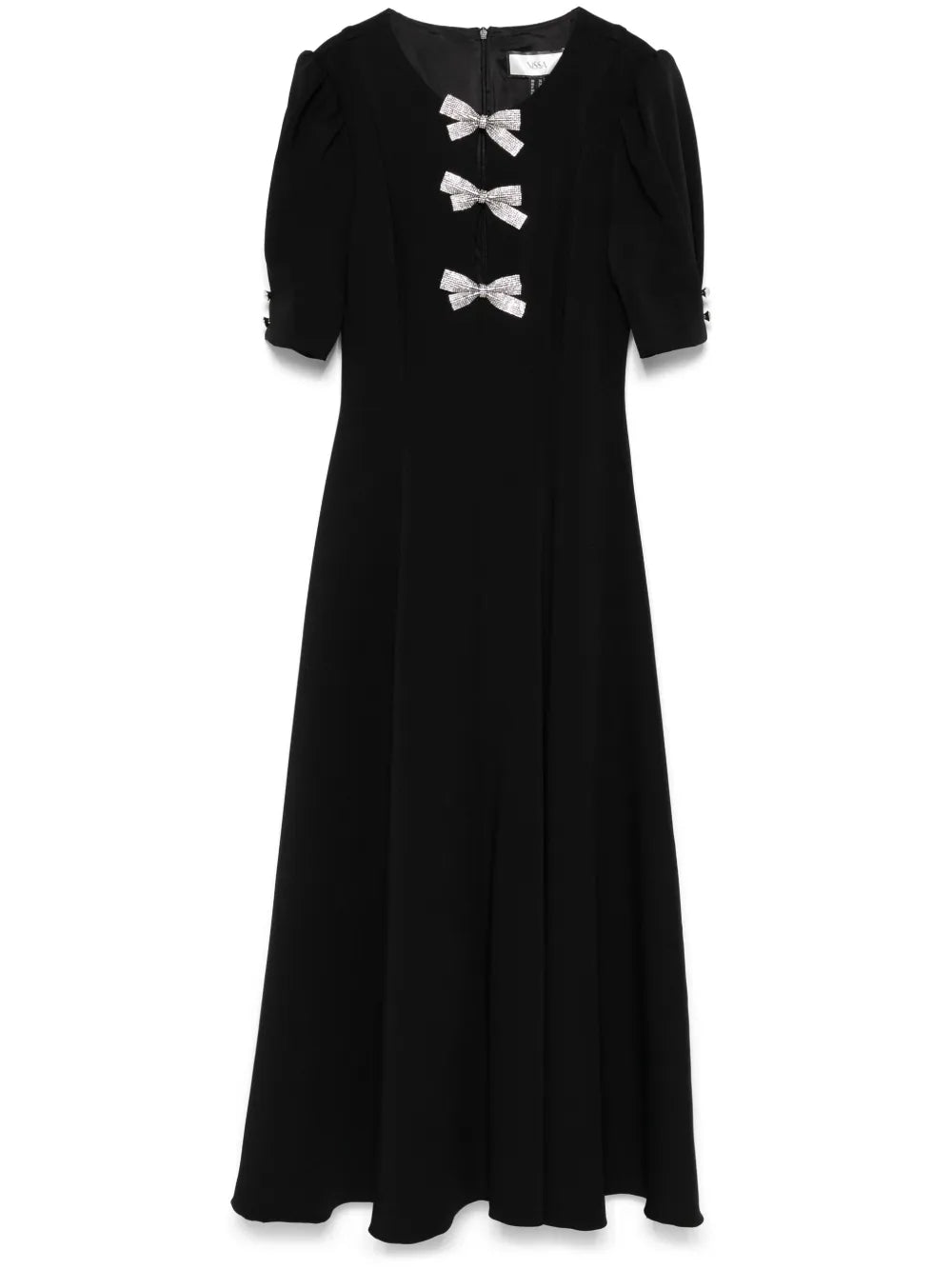 Bow-Appliqué Maxi Dress