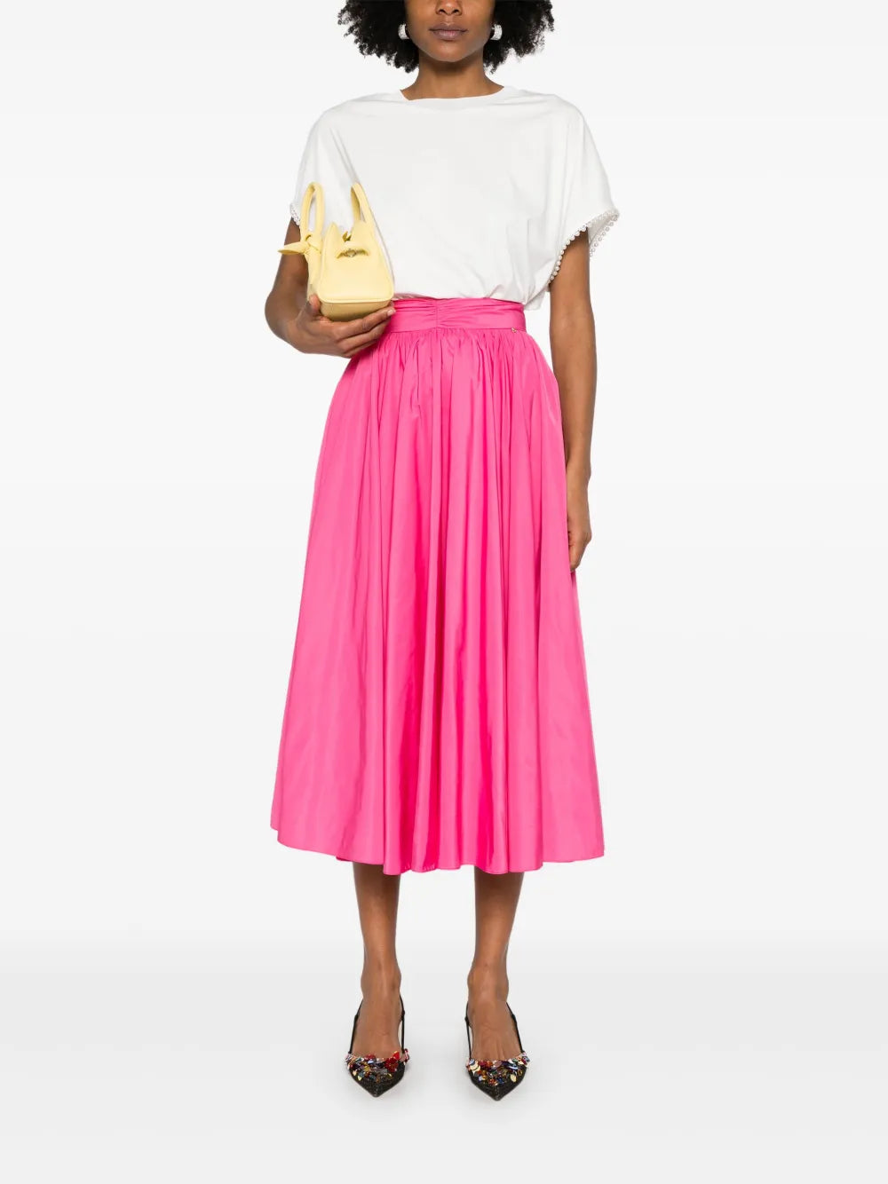 Flared Midi Skirt