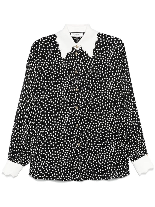 Polka Dot-Print Shirt