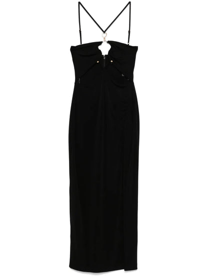 Hardware-Detailed Midi Dress