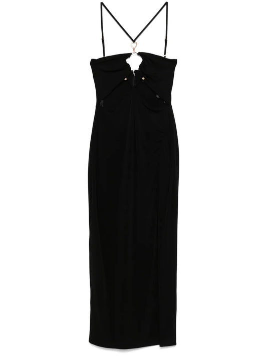 Hardware-Detailed Midi Dress