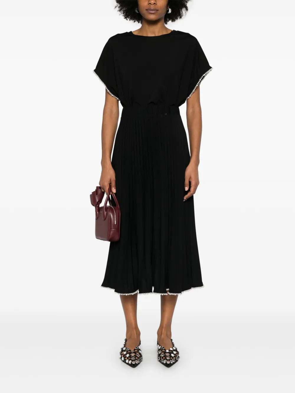 Pleated Midi Skirt