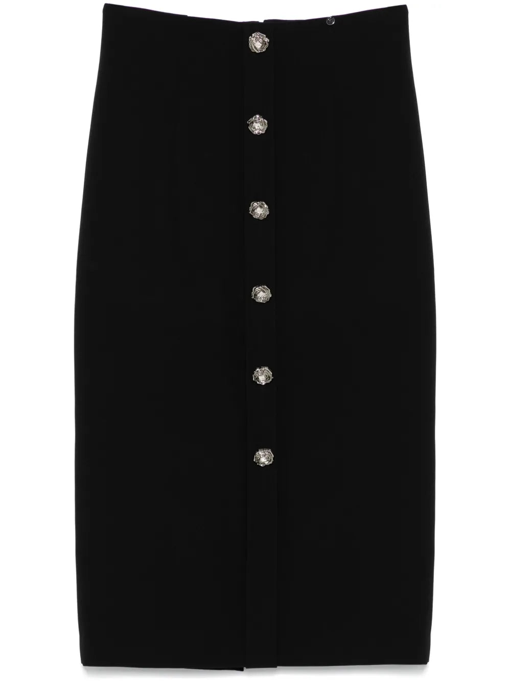 Button-Detailed Midi Skirt