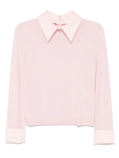 Porla Collared Top