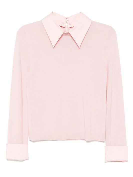 Porla Collared Top