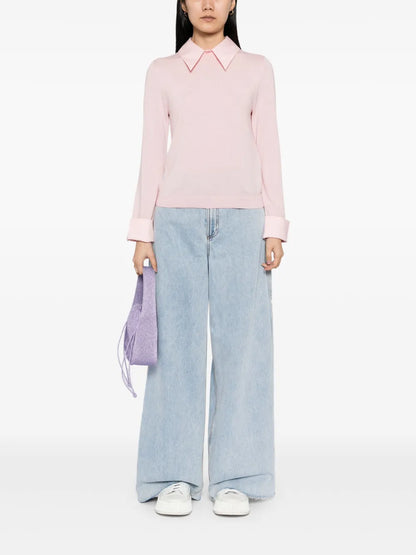 Porla Collared Top