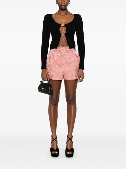 Cloqué-Effect Shorts