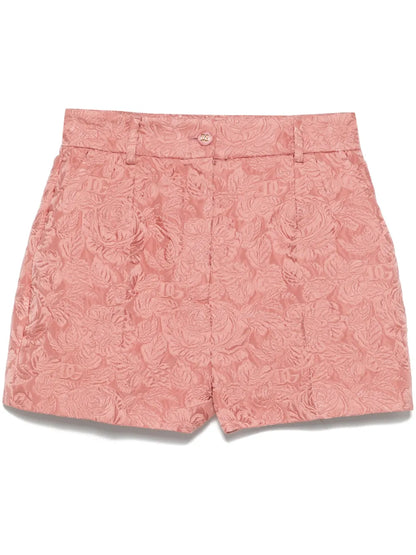 Cloqué-Effect Shorts