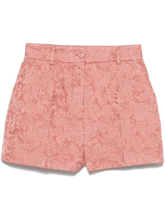 Cloqué-Effect Shorts