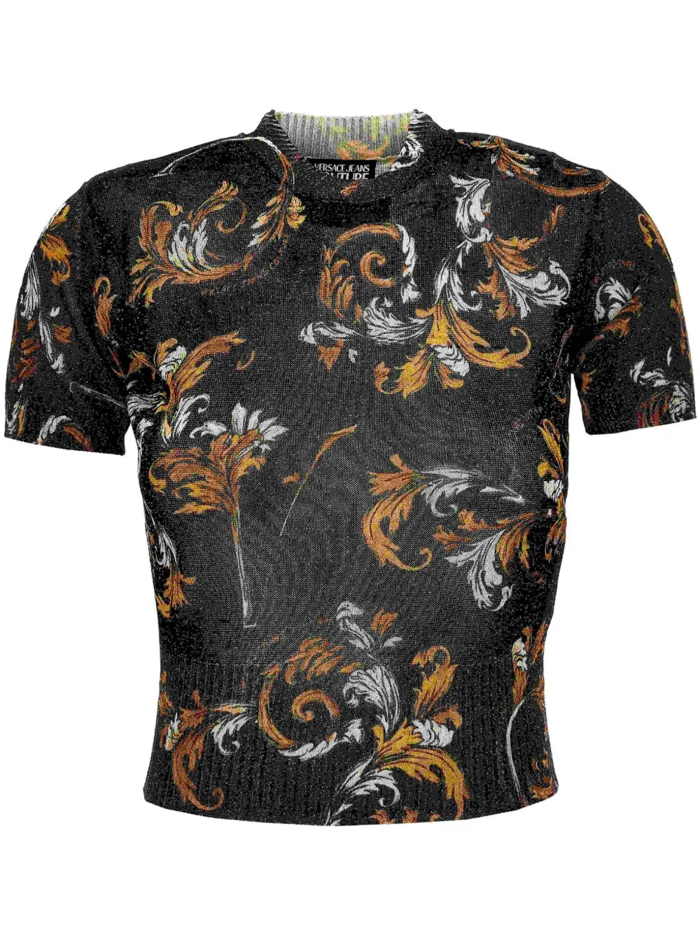 Barocco-Print Knit T-Shirt