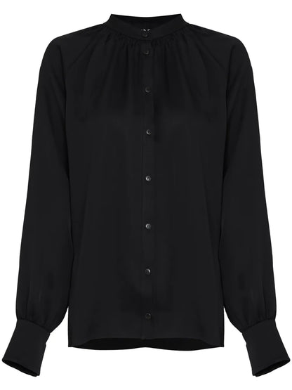 Band-Collar Shirt