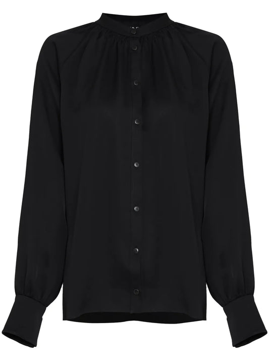 Band-Collar Shirt