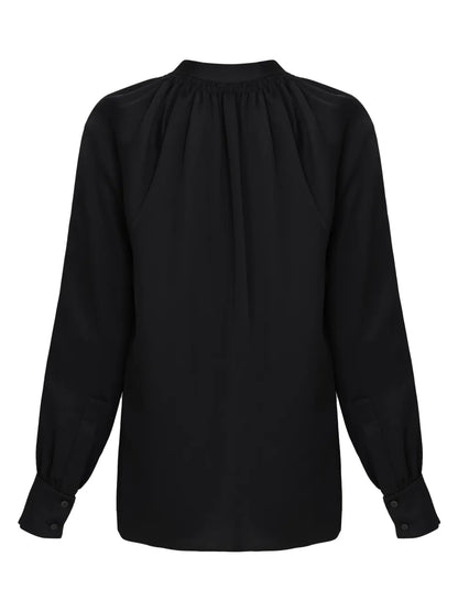 Band-Collar Shirt