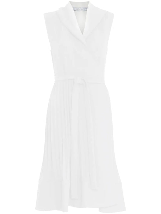 Wrap Plissé Mini Dress