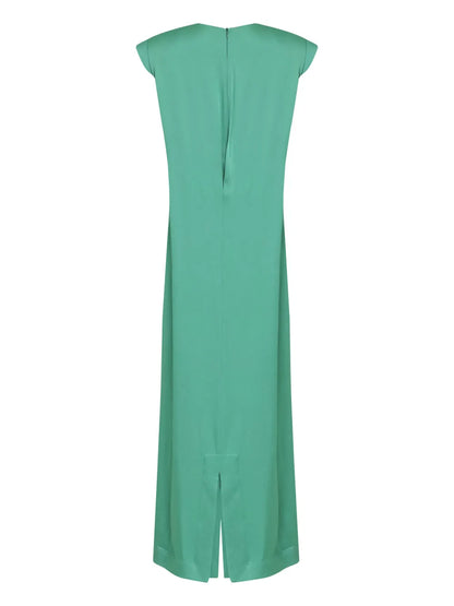 Belted Column Maxi Dress
