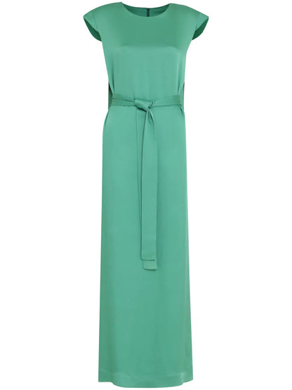 Belted Column Maxi Dress