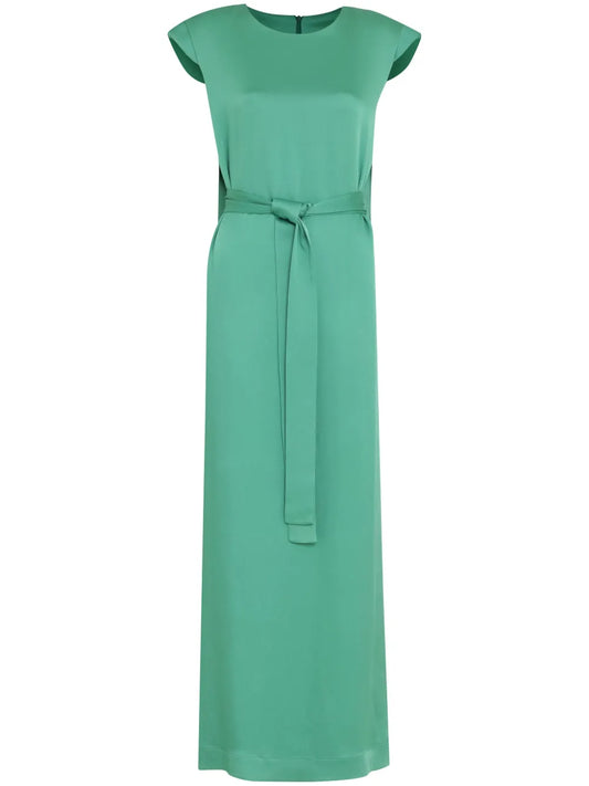 Belted Column Maxi Dress