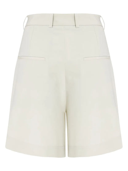 Pleated Wide-Leg Shorts