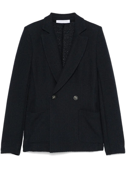 Two-Tone Frisé Blazer