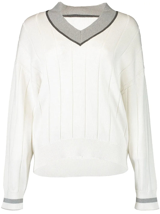Monili-Trim Sweater