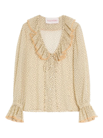 Plusdepois-Print Georgette Shirt