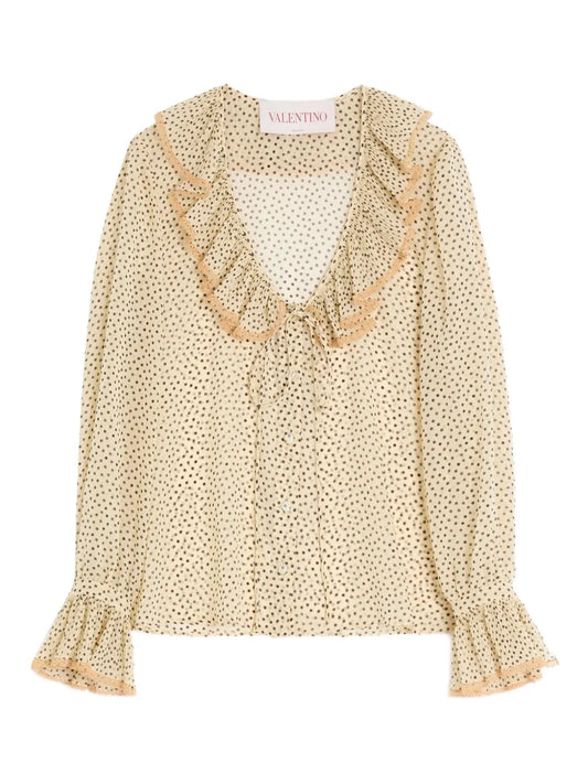 Plusdepois-Print Georgette Shirt