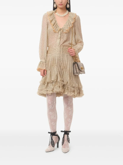 Plusdepois-Print Georgette Shirt