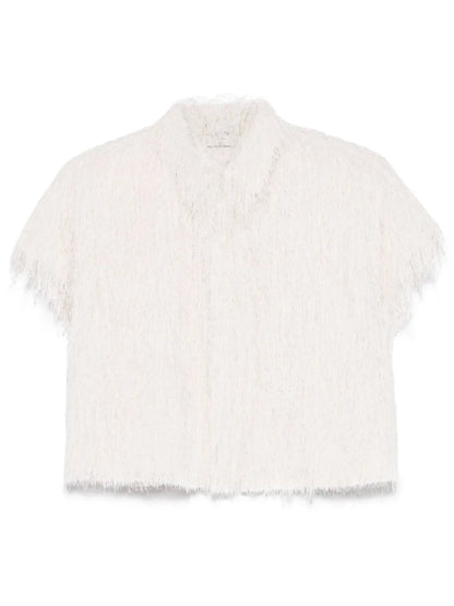 Fringed Cropped Shirt