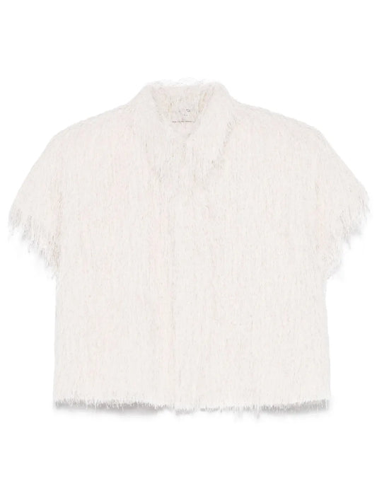 Fringed Cropped Shirt