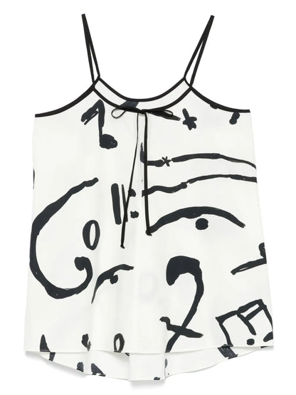 Graphic-Print Top