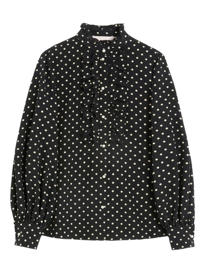 Polka-Dot Print Shirt