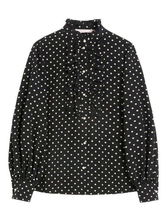 Polka-Dot Print Shirt