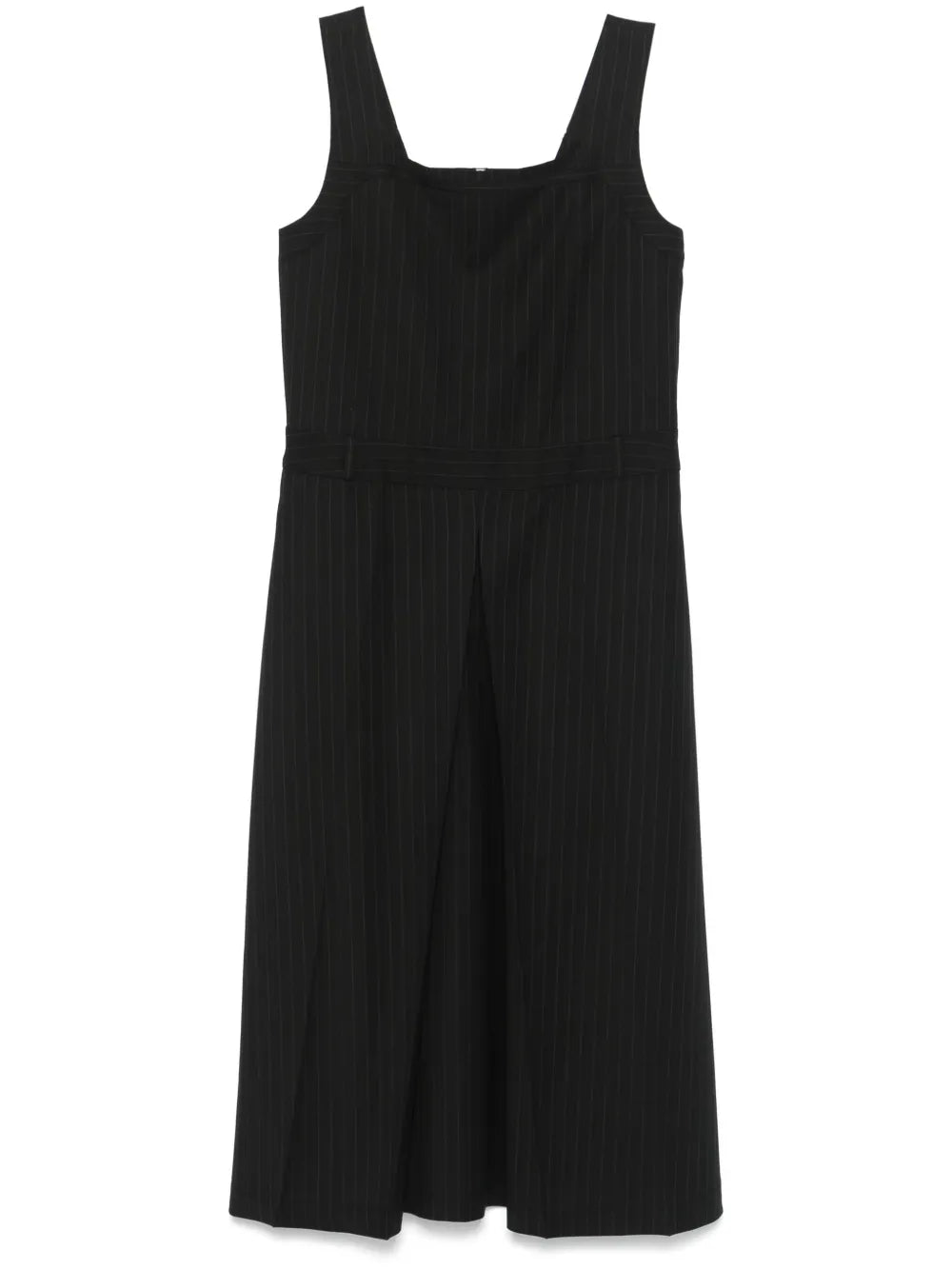 Inverted-Pleat Midi Dress
